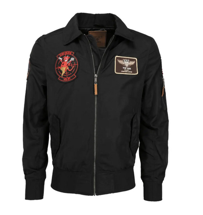Top Gun Bomber Flight Black Jacket - RECREATED EDITION