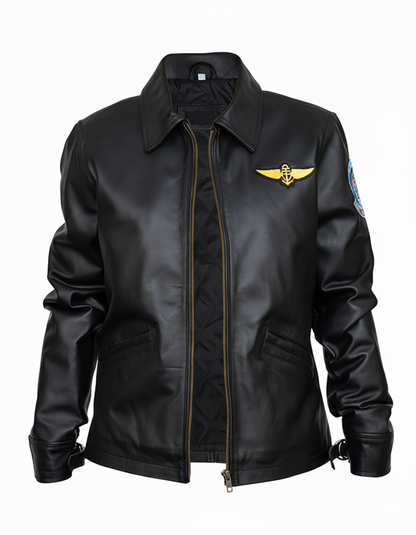 Top Gun Kelly McGillis Black Jacket