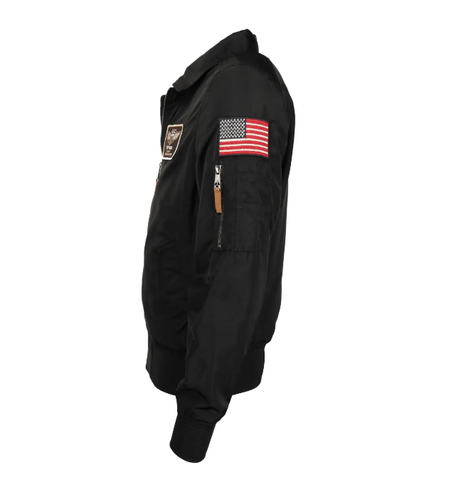 Top Gun Bomber Flight Black Jacket - RECREATED EDITION