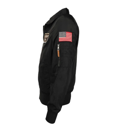 Top Gun Bomber Flight Black Jacket - RECREATED EDITION