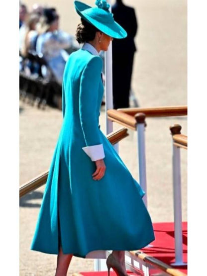 Trooping The Colour 2025 Kate Middleton Blue Coat Dress
