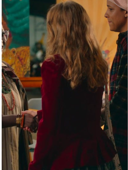 Tuiskoms 2025 Jane de Wet Red Velvet Blazer