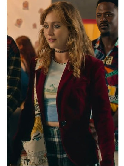Tuiskoms 2025 Jane de Wet Red Velvet Blazer