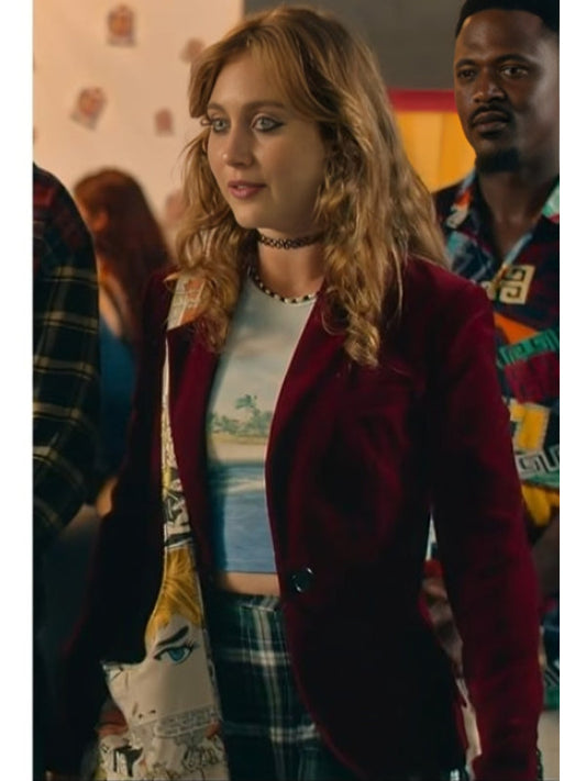 Tuiskoms 2025 Jane de Wet Red Velvet Blazer
