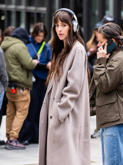 Verity 2025 Dakota Johnson Brown Coat