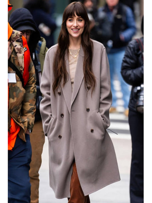 Verity 2025 Dakota Johnson Brown Coat