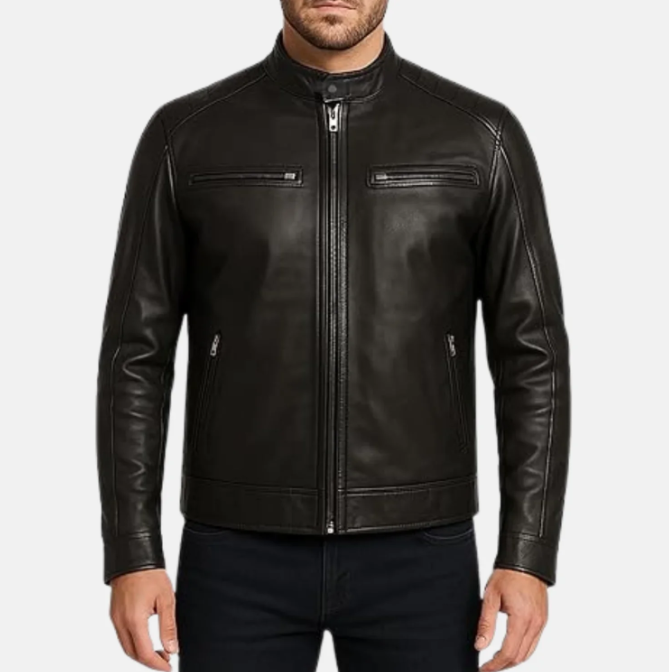 Vincent Zip Up Style Mens Motorcycle Jacket
