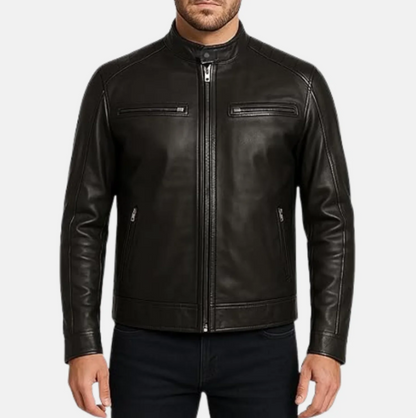 Vincent Zip Up Style Mens Motorcycle Jacket