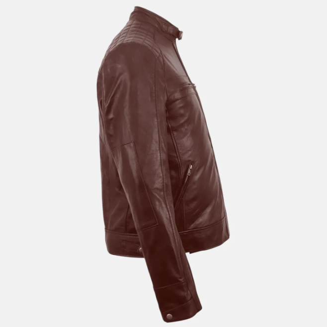 Vincent Zip Up Style Mens Motorcycle Jacket