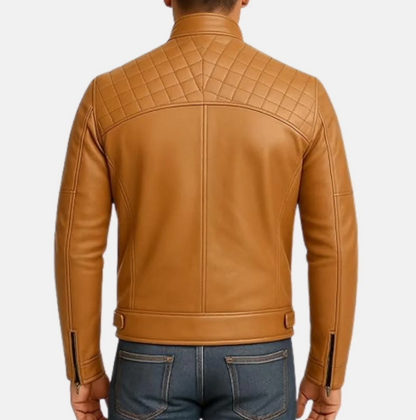 Vincent Zip Up Style Mens Motorcycle Jacket