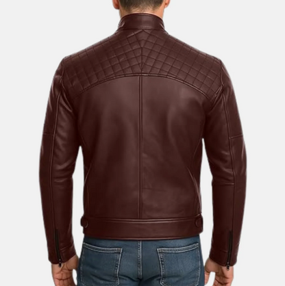Vincent Zip Up Style Mens Motorcycle Jacket