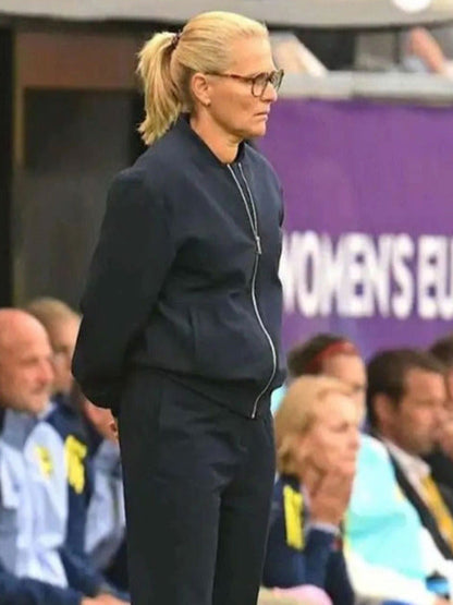 WEURO 2025 Sarina Wiegman Blue Track Jacket