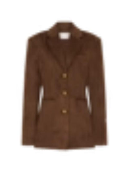 WWE Pay-Per-View 2025 Cathy Kelley Brown Suede Blazer