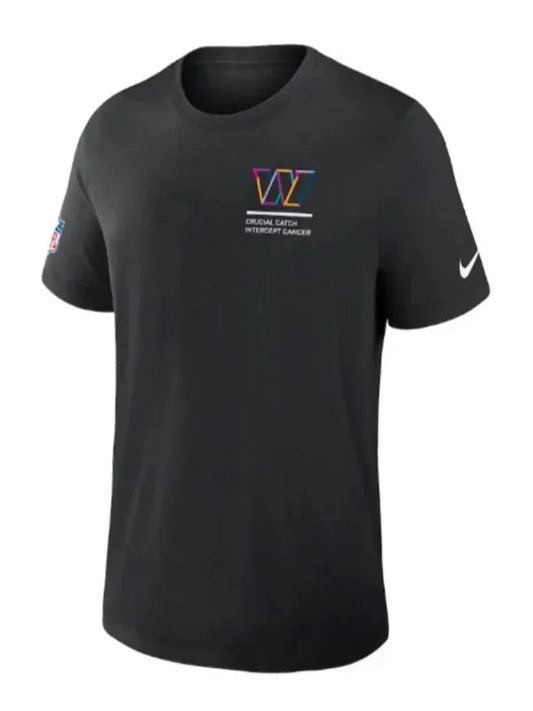 Washington Commanders Black 2025 Crucial Catch T-Shirt