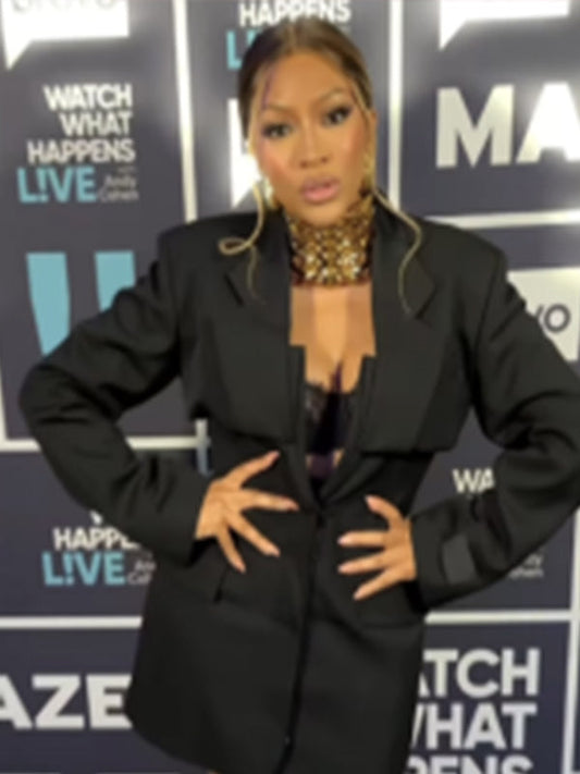 Watch What Happens Live 2025 Drew Sidora Black Dress
