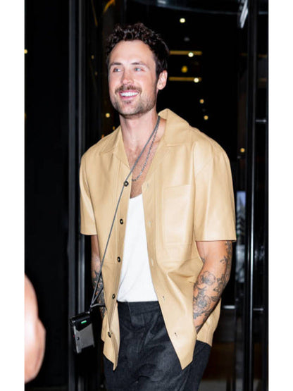 Watch What Happens Live 2025 Dylan Efron Leather Shirt