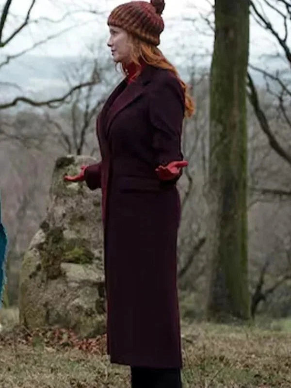 Small Town Big Story 2025 Christina Hendricks Coat