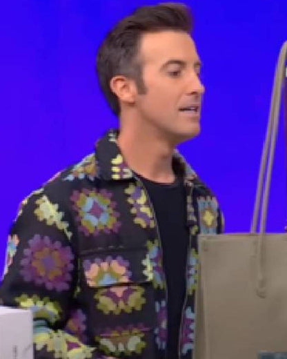 Tamron Hall Show 2025 Will Ganss Black Crochet Knit Zip Jacket