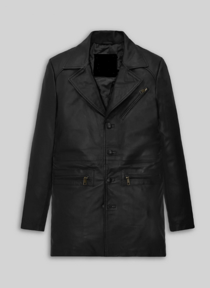 Will Smith I Robot Leather Long Coat
