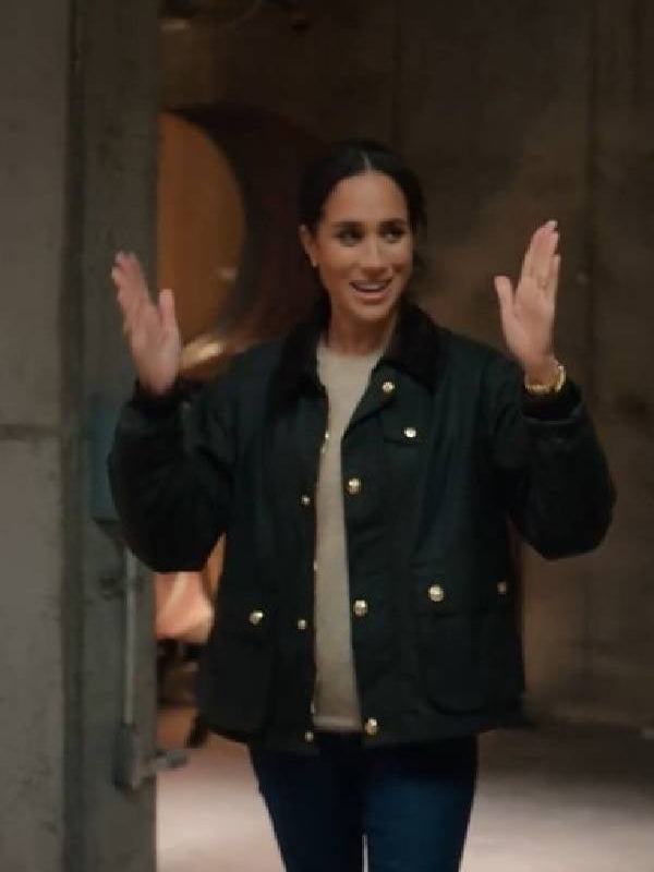 With Love, Meghan 2025 Meghan Markle Green Cotton Jacket