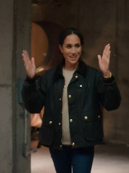 With Love, Meghan 2025 Meghan Markle Green Cotton Jacket