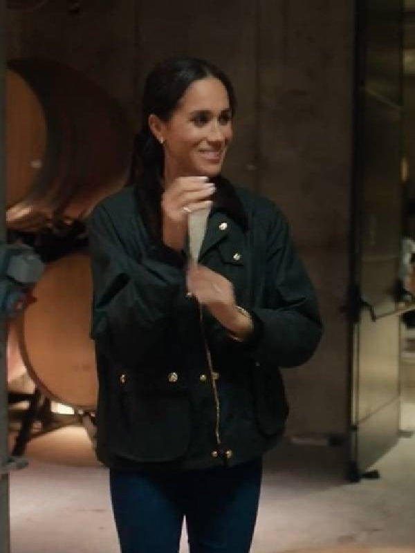 With Love, Meghan 2025 Meghan Markle Green Cotton Jacket