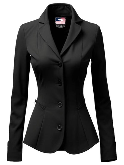 Women Black Cotton Coat - Cotton Coat
