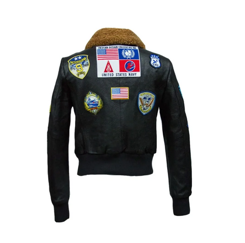 Women Bomber Shearling Top Gun-2 Official Jacket - RECREATED EDITION