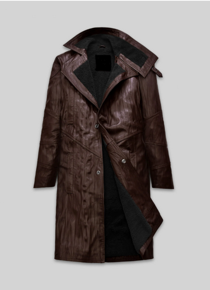 Wrinkled Brown Ryan Gosling Blade Runner Long Coat
