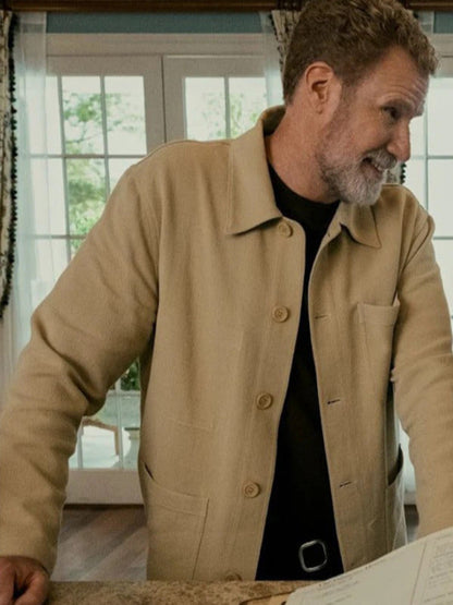 You are Cordially Invited 2025 Will Ferrell Beige Jacket