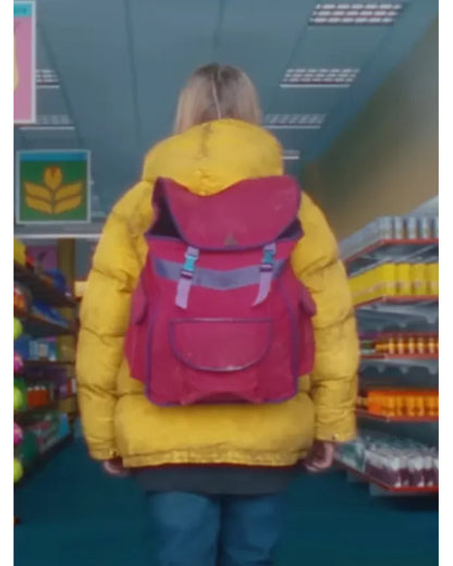 The Legend of Ochi 2025 Helena Zengel Yellow Puffer Jacket