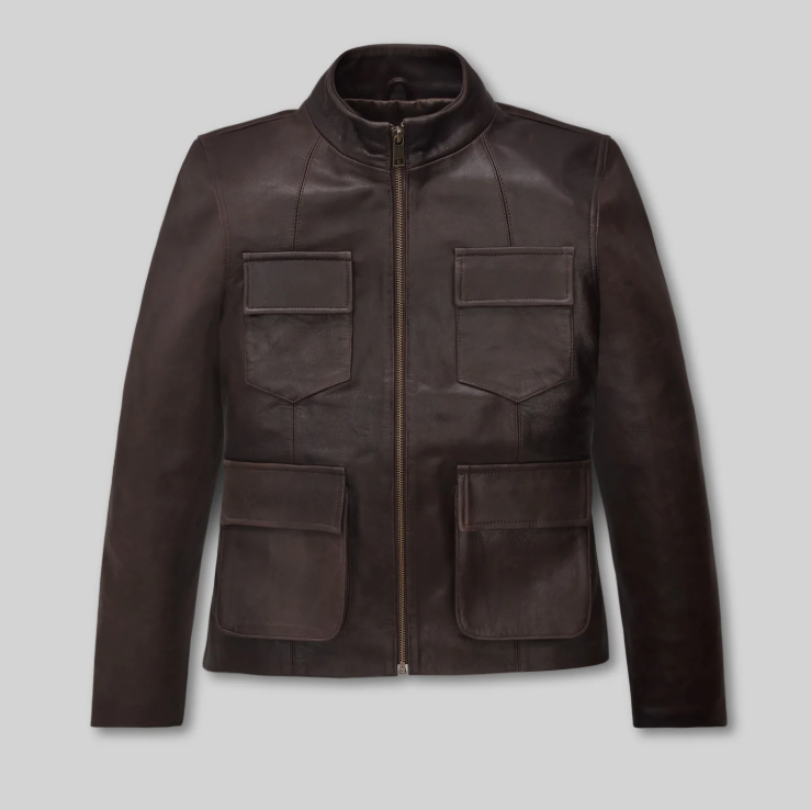 Yvonne Strahovski Leather Jacket
