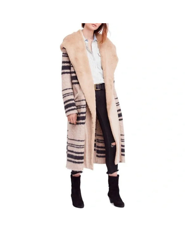 90 Day Fiance Before the 90 Days Tigerlily Striped Sherpa Coat