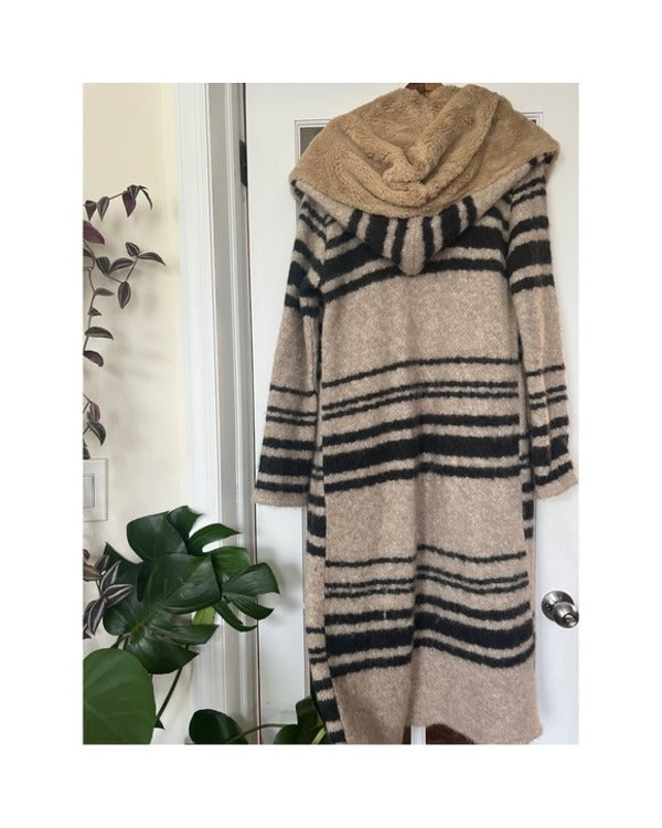 90 Day Fiance Before the 90 Days Tigerlily Striped Sherpa Coat