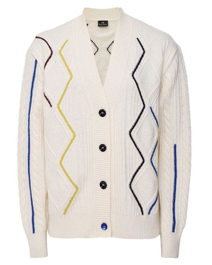The Today Show 2025 Tina Fey  Ivory Cable Knit Cardigan