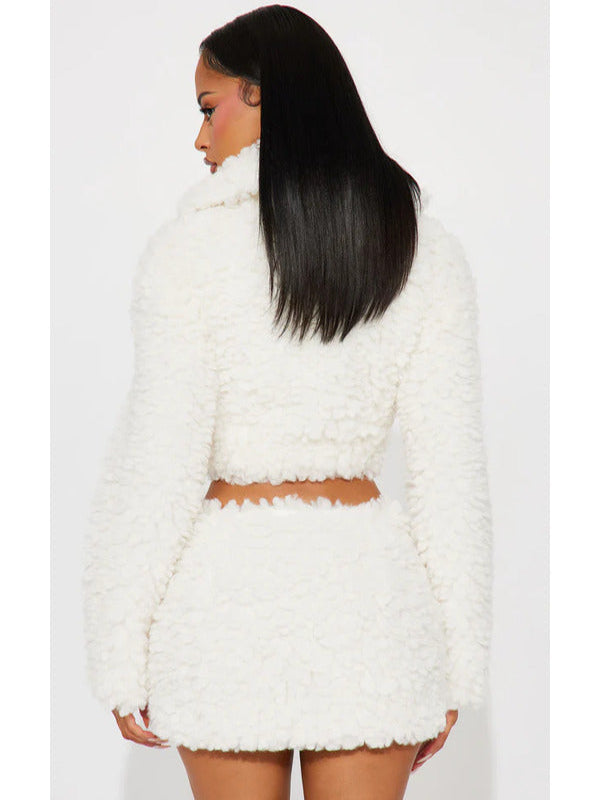 WWE Smackdown 2025 Jessica Woynilko Cropped Sherpa Jacket