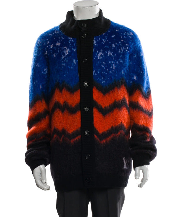 The View 2025 Omar Sy Blue Printed Cardigan