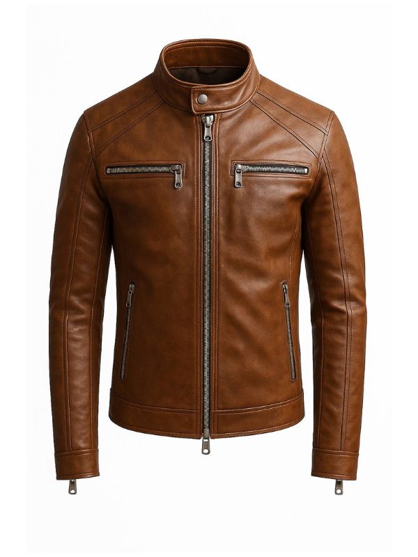 Cody Leather Brown Jacket - Men Leather Jacket Brown
