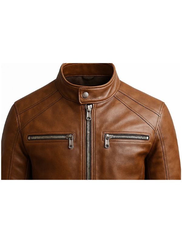 Cody Leather Brown Jacket - Men Leather Jacket Brown