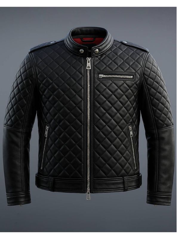 Edward Black Leather Jacket - Men Leather Jacket Black