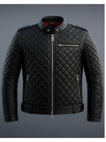 Edward Black Leather Jacket - Men Leather Jacket Black