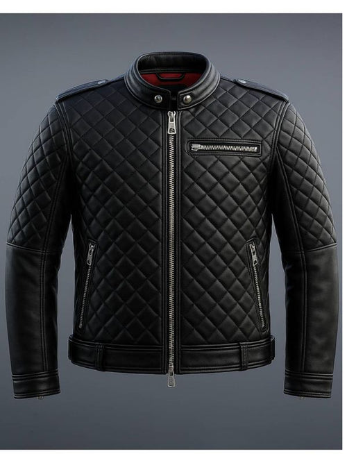 Edward Black Leather Jacket - Men Leather Jacket Black