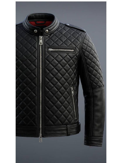 Edward Black Leather Jacket - Men Leather Jacket Black