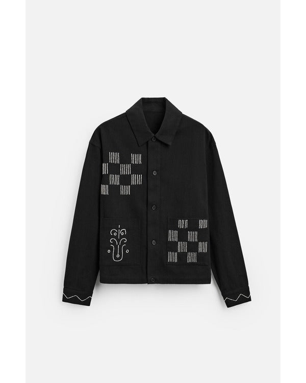 The Bold And The Beautiful 2025 Black Embroidered Jacket