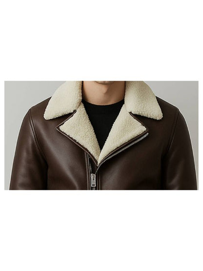 Hudson Leather Brown Jacket - Men Leather Jacket Brown
