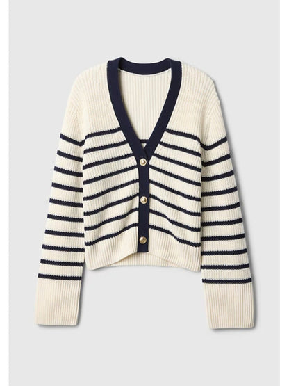Ransom Canyon 2025 Lizzy Greene Stripe Ribbed Cardigan