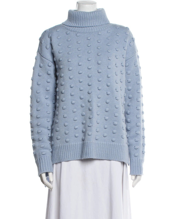 The Today Show 2025 Jenna Bush Hager Blue Pom Sweater