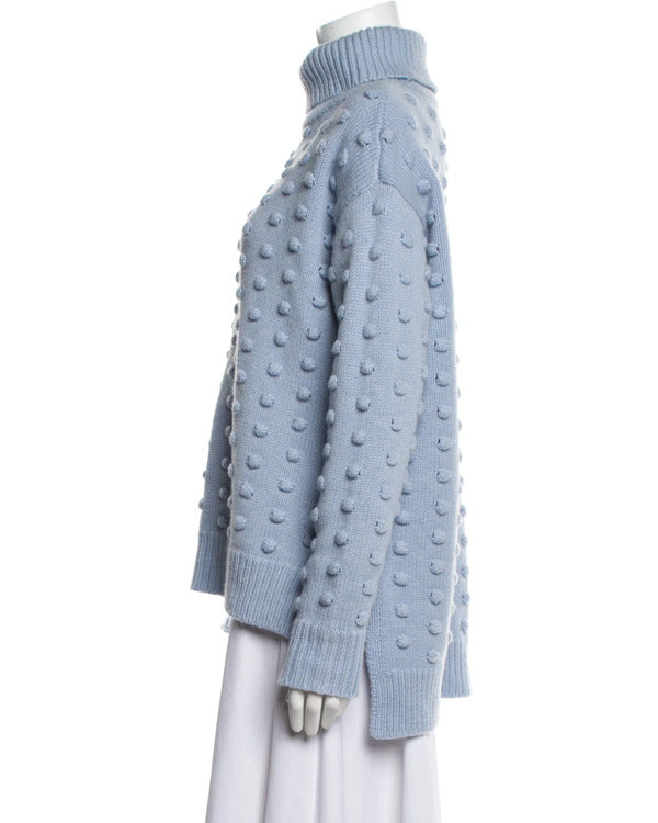 The Today Show 2025 Jenna Bush Hager Blue Pom Sweater