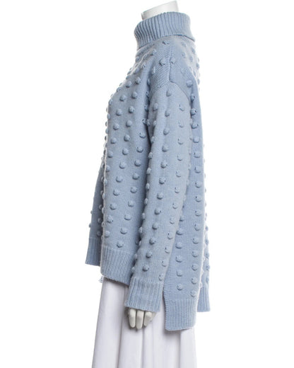 The Today Show 2025 Jenna Bush Hager Blue Pom Sweater