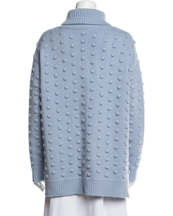 The Today Show 2025 Jenna Bush Hager Blue Pom Sweater